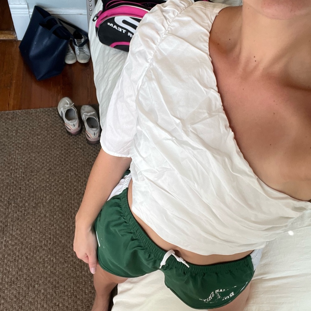 Asymmetrical over the should top
